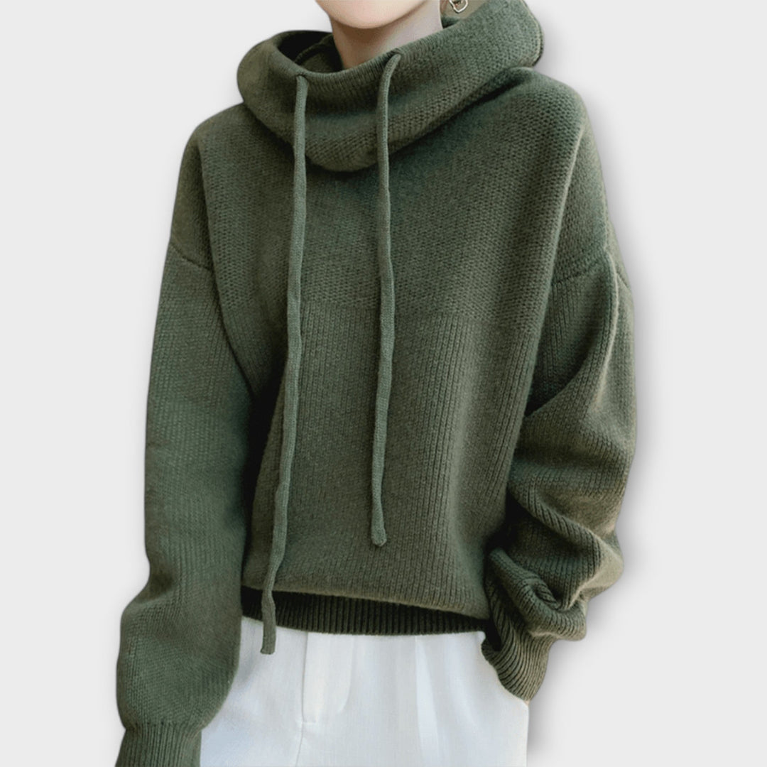 Luna - Sudadera oversize en verde oliva