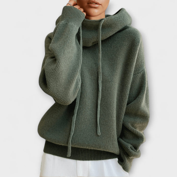 Luna - Sudadera oversize en verde oliva