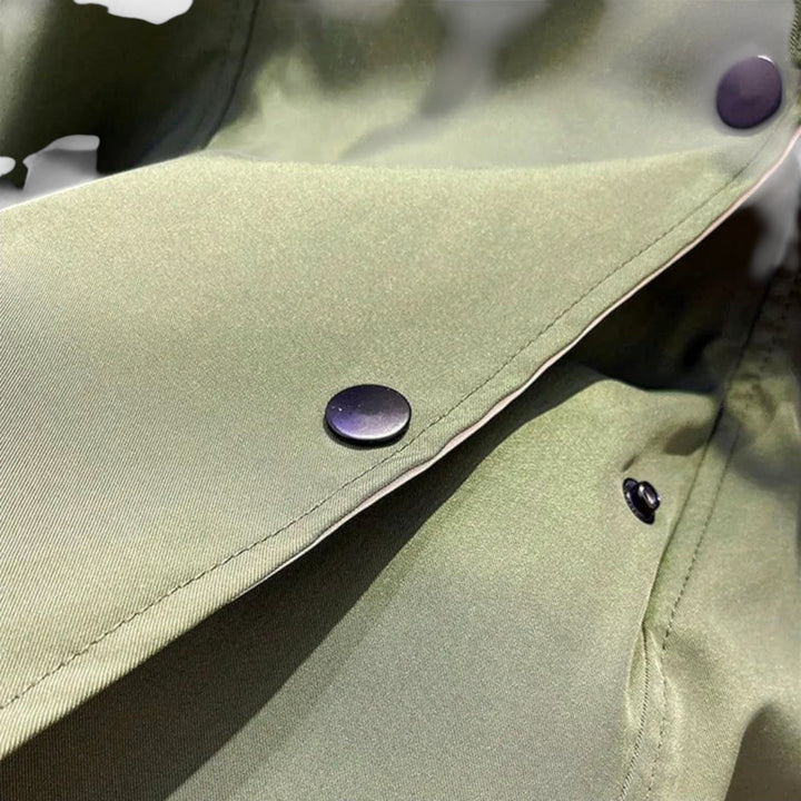 Mera - Chaqueta oversized bicolor en color crema