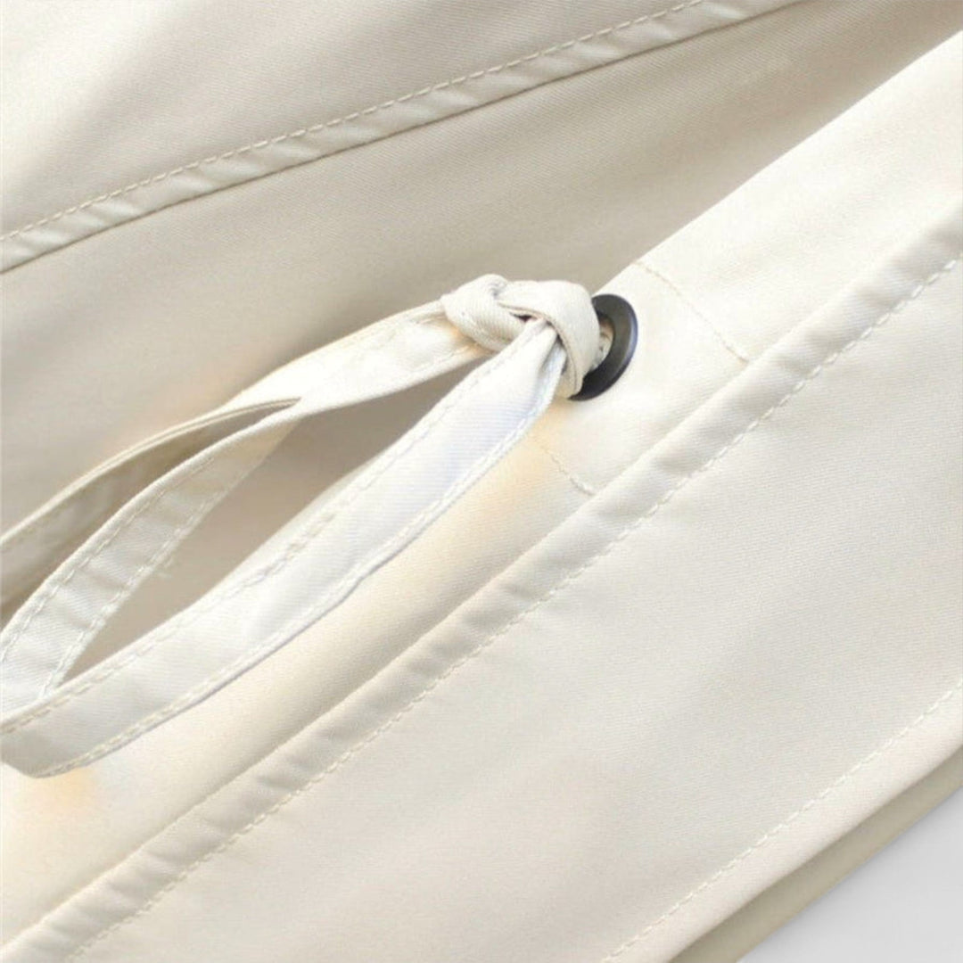 Mera - Chaqueta oversized bicolor en color crema
