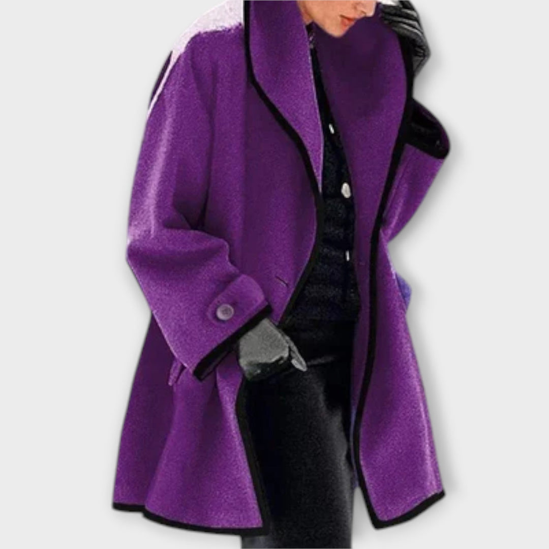 Sherry - Elegante abrigo trench azul