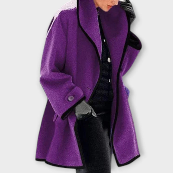 Sherry - Elegante abrigo trench azul