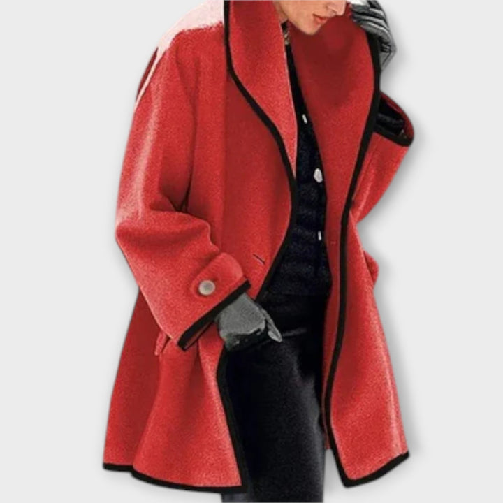 Sherry - Elegante abrigo trench azul