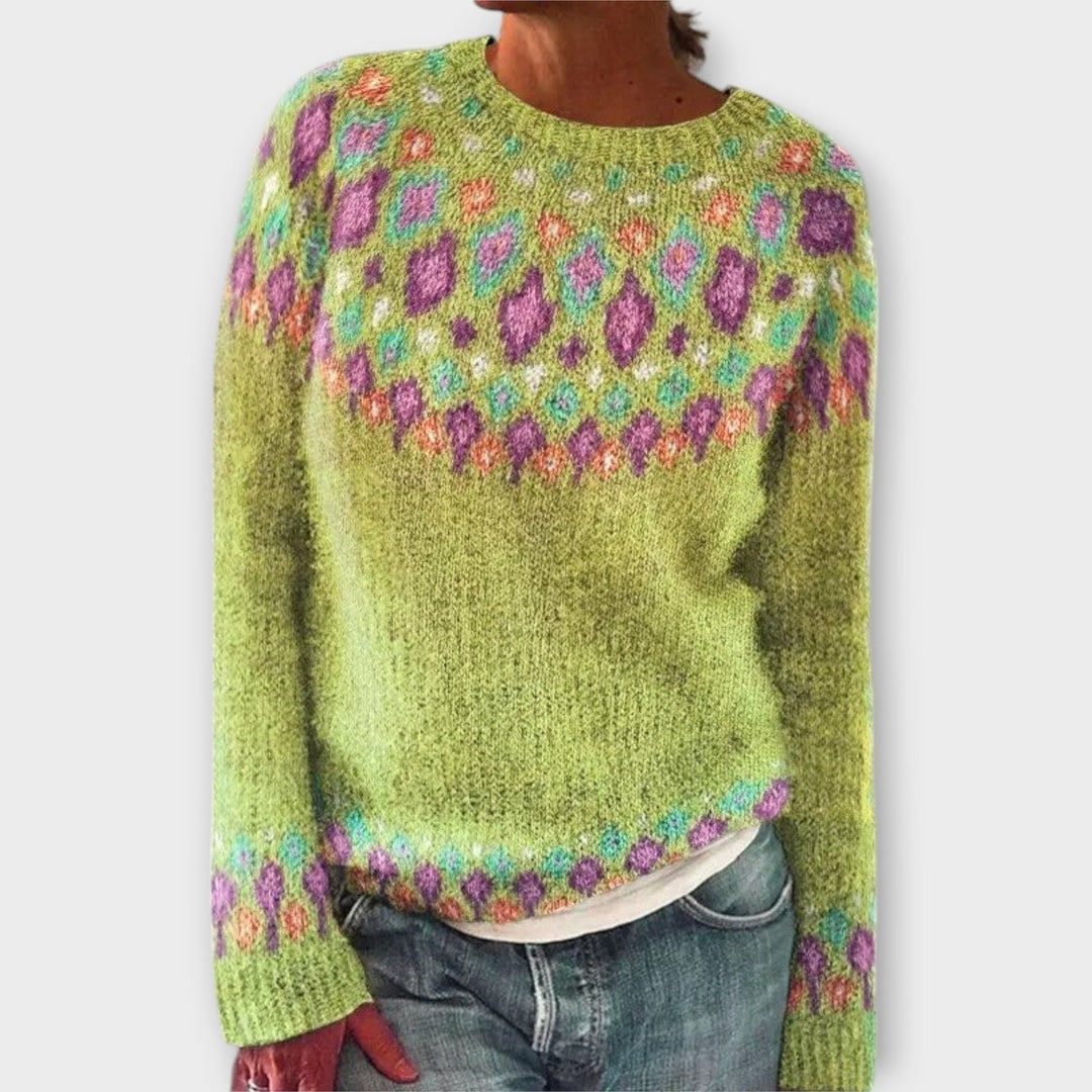 Devyn - Jersey acogedor con patrón noruego
