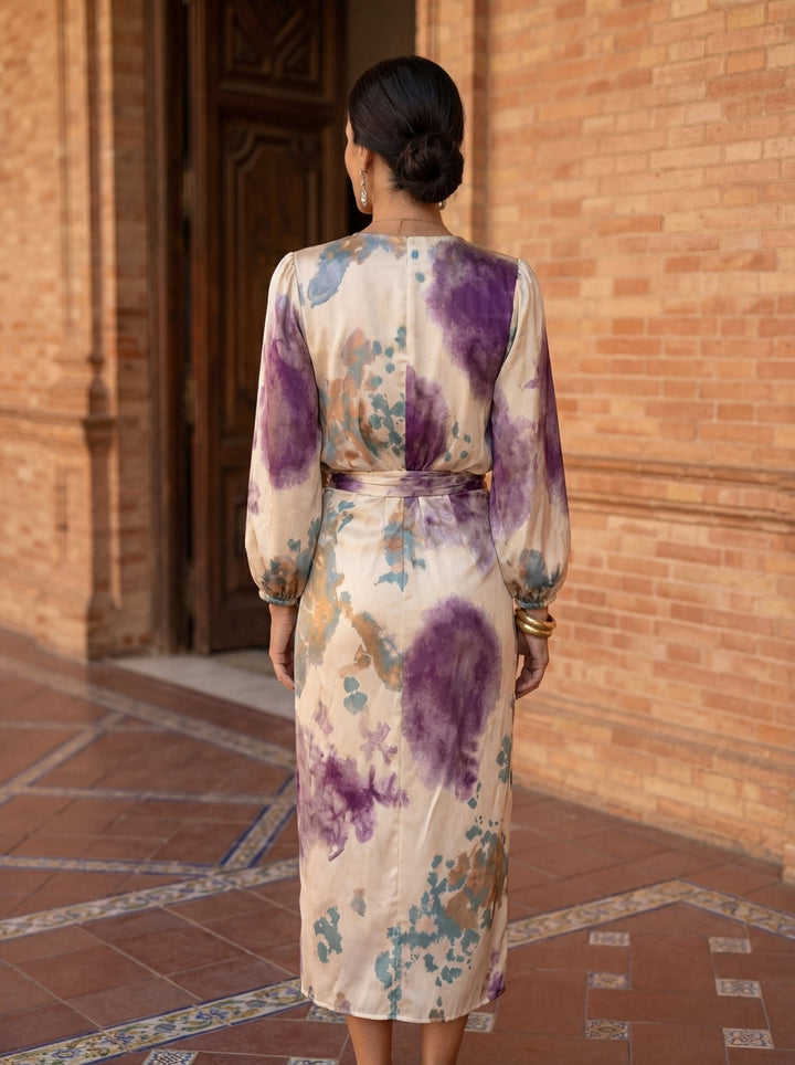 Olivia - Vestido con cuello en V elegante