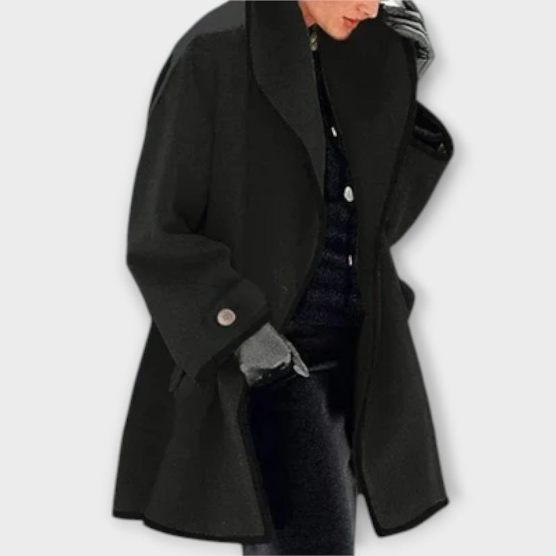 Sherry - Elegante abrigo trench azul